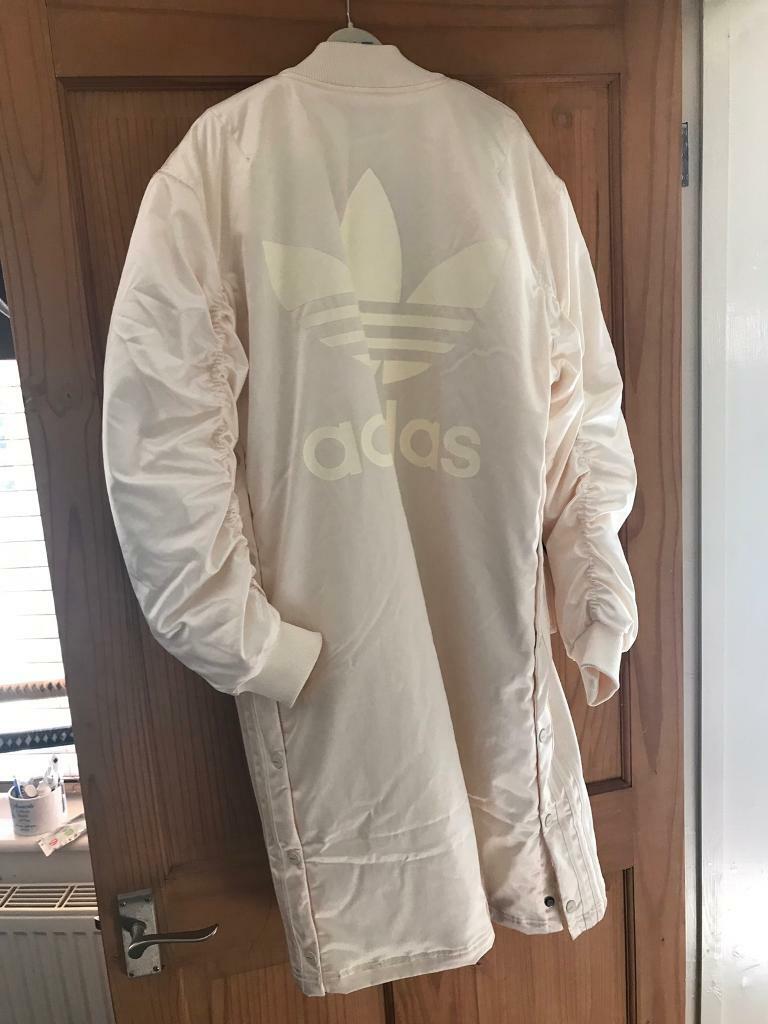adidas longline bomber jacket